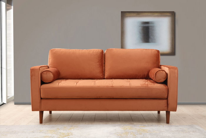 Atelier Del Sofa Sofá de 2 Plazas Naranja 175x90x70cm